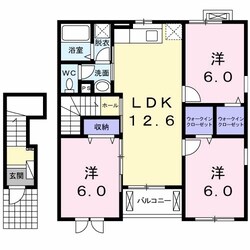 ベネヴォレンテＣの物件間取画像